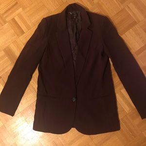 Aritzia t babaton maroon blazer size 0